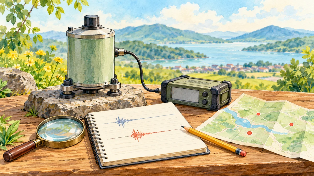 地震の波の時間差で、震源までの距離が分かるの?:内容をイメージした挿絵