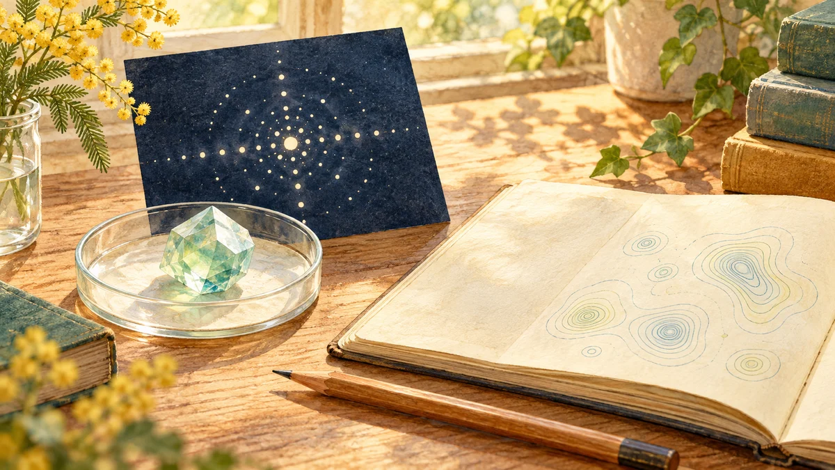 ホジキンは、点模様からどうやって分子の形を調べたの?:内容をイメージした挿絵