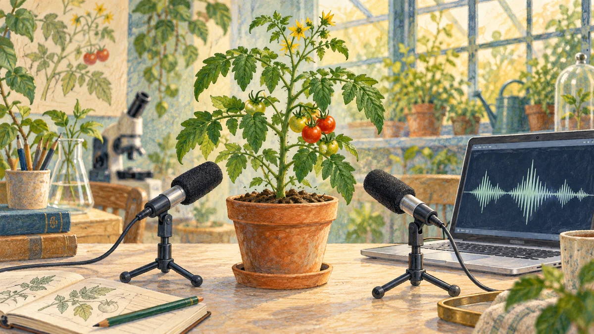 植物の音は、何を教えてくれるの?:内容をイメージした挿絵