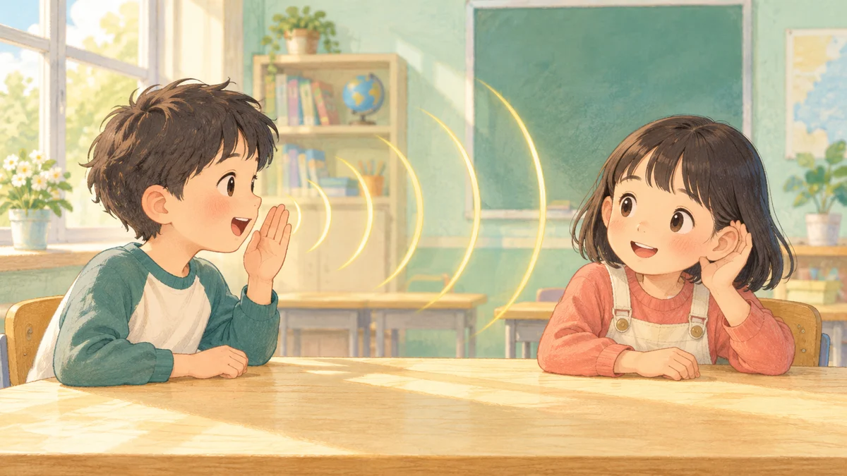声はどうやって、離れた耳まで届くの?:内容をイメージした挿絵