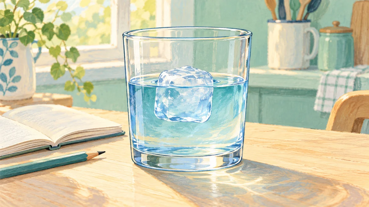 氷は水からできるのに、どうして水に浮くの?:内容をイメージした挿絵