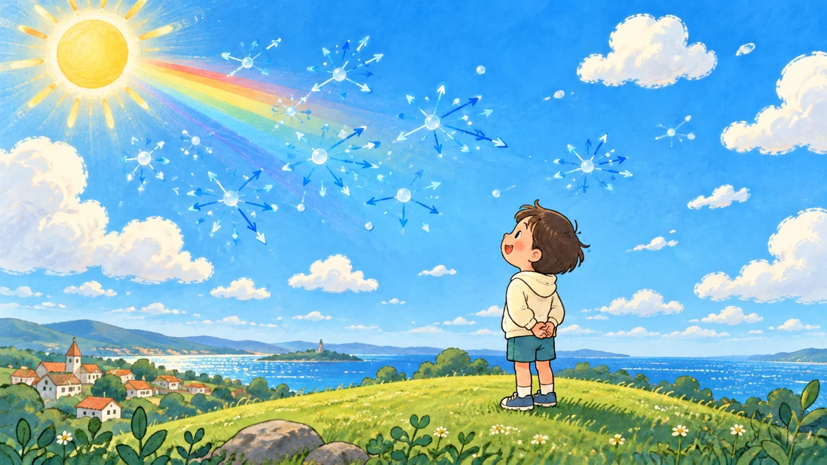 空はどうして青いの？：内容をイメージした挿絵